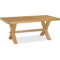 Global Home Vintage Oak Cross Dining Table