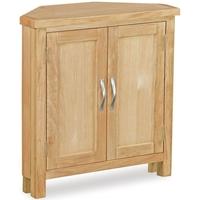 global home burlington oak corner cupboard