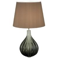 Glass Art Smoke Table Lamp GA-81-SM