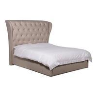 Glam King Bed Frame, Cream