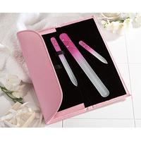 Glass Nail File Set with Wallet