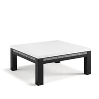Gloria Coffee Table Square In Black And White High Gloss