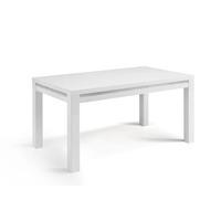 Gloria Dining Table In White High Gloss With Crystal Details