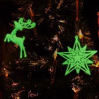 Glow in the Dark Christmas Tree Decorations