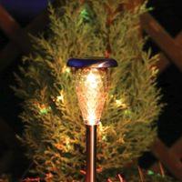 Glass Pyramid Stake Solar Light