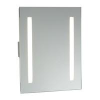 Glimpse 2 x 15W T8 HF Fluorescent Bathroom Mirror With Shaver Socket IP44 - 34046