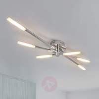 Glossy chrome LED ceiling light Natalia