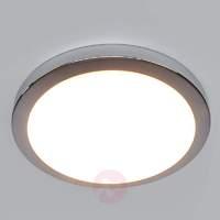Glossy chrome Arias LED bathroom ceiling light