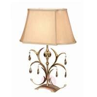 Glass elements - fabric table lamp Lily