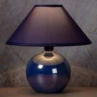 glossy ceramic base blue faro table lamp