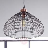 Glossy copper Moino hanging light