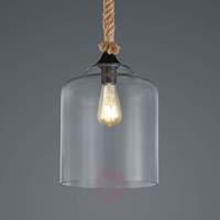 Glass hanging lamp Judith with a maritime design