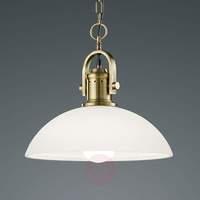 Glass pendant light Montender with antique design