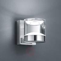 glossy chrome plated led bathroom wall light brian
