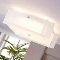Glass ceiling lamp Edvic with LEDs