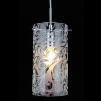 Glass hanging light Fresh with ornaments