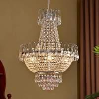 glossy chrome crystal pendant light casparia