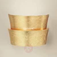 glossy gold wall light oriana