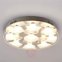 Glass ceiling light Karlina with LEDs