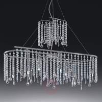 Glittering SILK ALPHA 100 CRISTALL hanging light