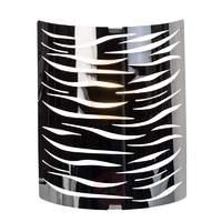 Glossy chrome Zebra wall lamp