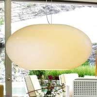 glass pendant light aih 38 cm cream lustrous