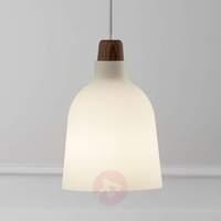 Glass pendant lamp Karma, opal