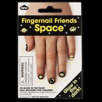 Glow in the Dark Space Fingernail Stickers