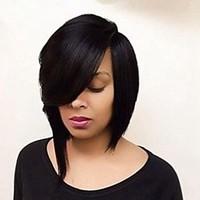 Glueless Brazilian Virgin Hair Human Hair Bob Wig For Black Women Short Cut Lace Front Human Hair Wigs