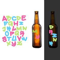 Glow Alphabet Drink Markers