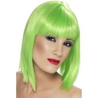 glam wig neon green
