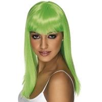 glamourama wig neon green