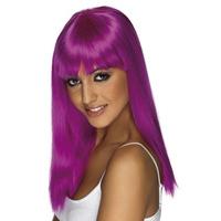 glamourama wig neon purple