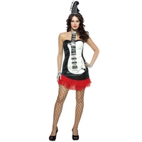 glam rock black guitar