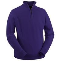 glenbrae lined lambswool zip neck sweater emperor