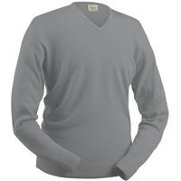 Glenbrae Merino V-Neck Sweater Pewter