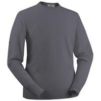 Glenbrae Lambswool Crew Neck Sweater Mid Grey