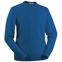 Glenbrae Lambswool Crew Neck Sweater Denim