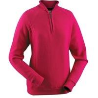 Glenbrae Lined Lambswool Zip Neck Ladies Sweater Lilly