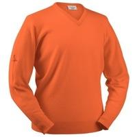 Glenbrae Lambswool V-Neck Sweater Saffron