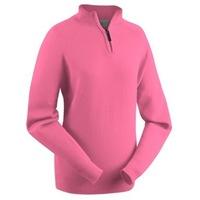 Glenbrae Lambswool Zip Neck Ladies Sweater Candy