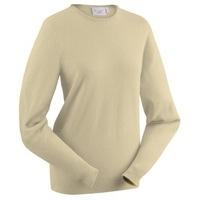 Glenbrae Lambswool Crew Neck Ladies Sweater Oatmeal