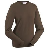 Glenbrae Lambswool Crew Neck Ladies Sweater Latte