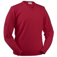 glenbrae lambswool v neck sweater cardinal