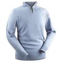 Glenbrae Lambswool Zip Neck Sweater Mist