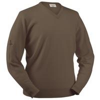 Glenbrae Lambswool V-Neck Sweater Latte