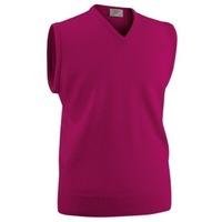 Glenbrae Lambswool V-Neck Slipover Raspberry