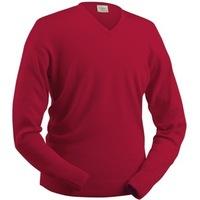 Glenbrae Merino V-Neck Sweater Cardinal