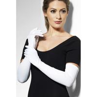 Gloves, White, Long