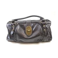 Glossy brown handbag